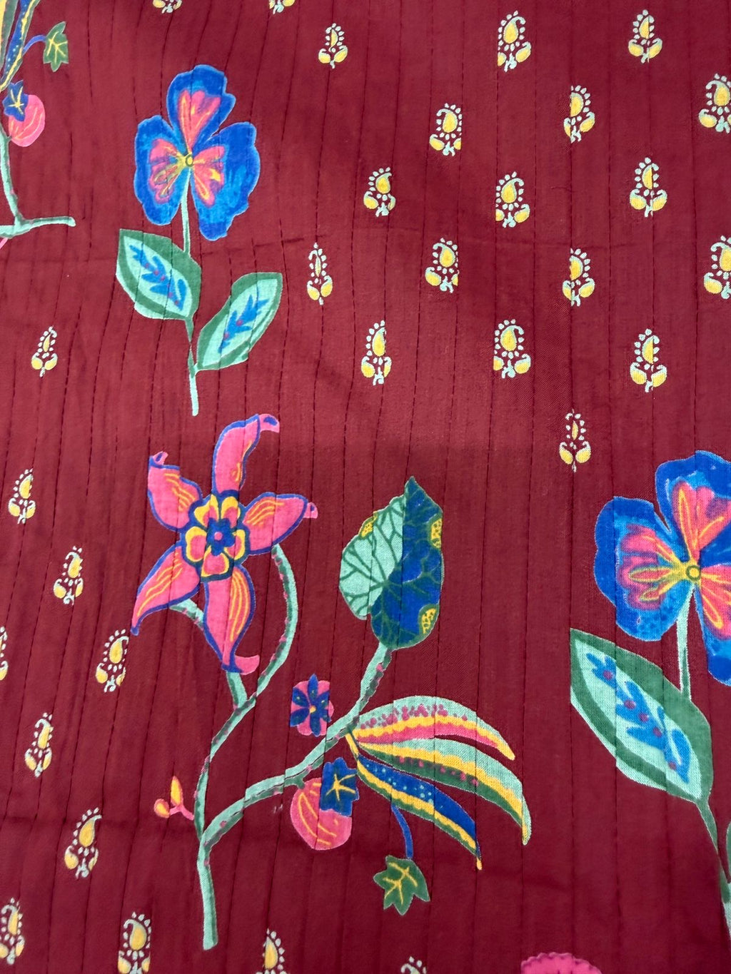 Red burgandy cotton fabric