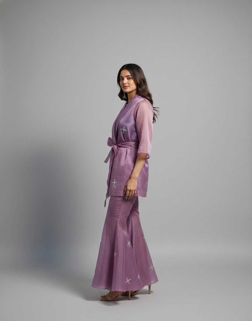 Lilac Organza Co-ord Set