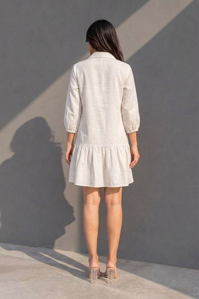 Linen Hem Dress
