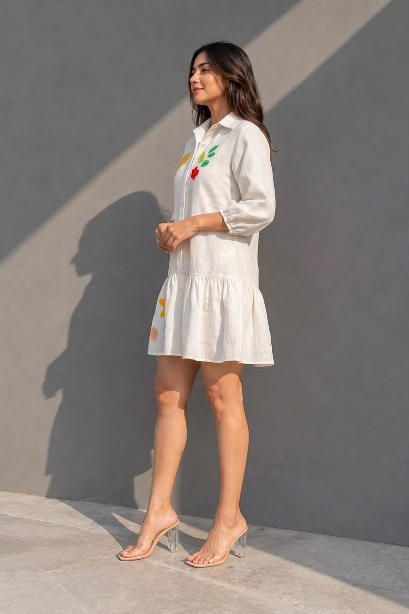 Linen Hem Dress