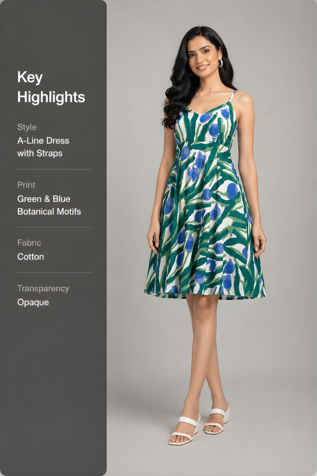 tulip dress with details written