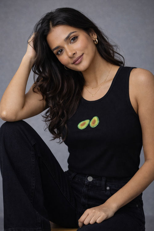 Minimal embroidered tank top for summer outfits