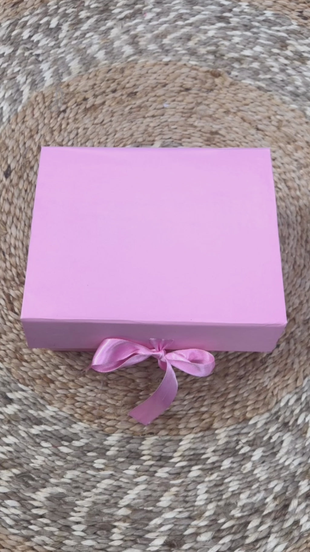 Pink box hamper for rakhi