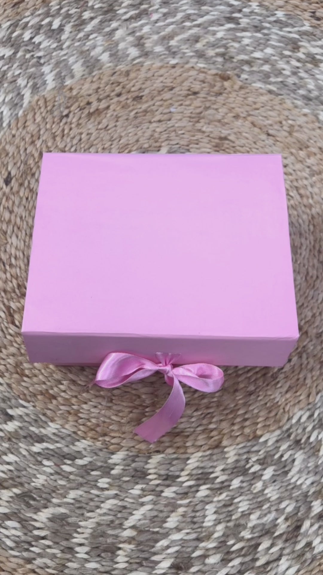 Pink box hamper for rakhi
